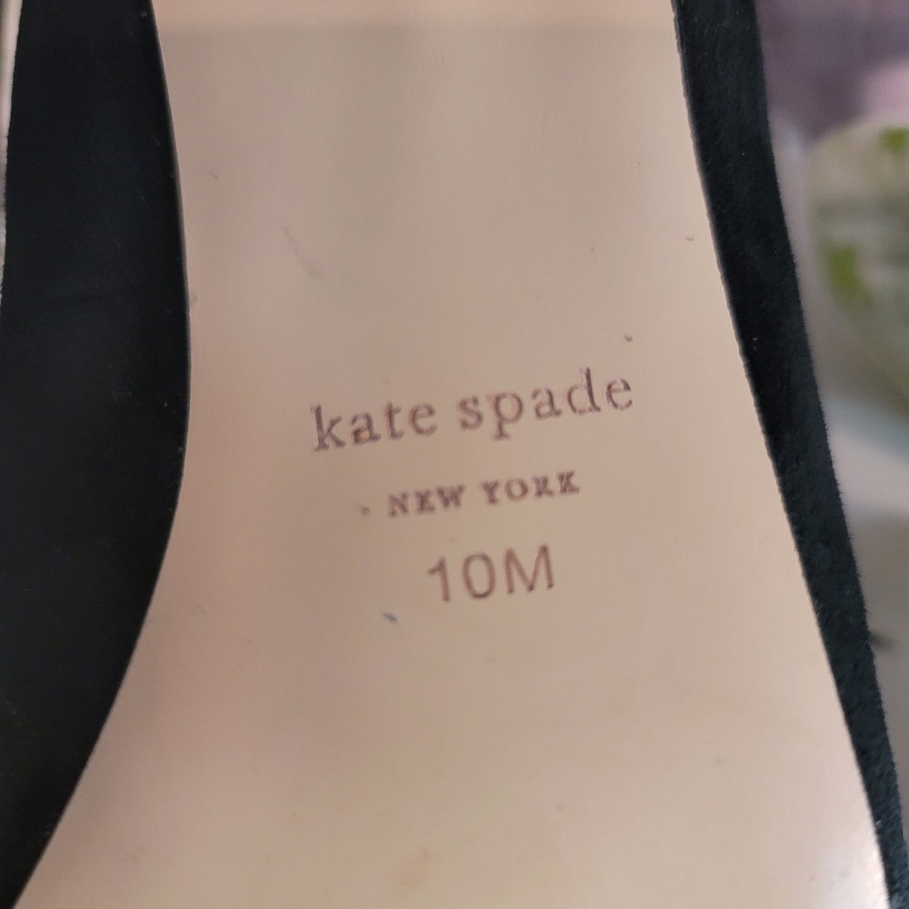 Kate Spade New York Benice Black Suede Women's Pump Shoes Size 10M - Picture 4 of 13